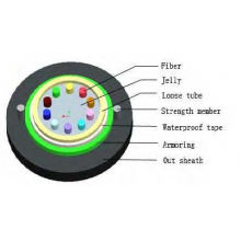 GYXTW Central Loose Tube PSP Armored Single-Mode Fiber Optic Cable